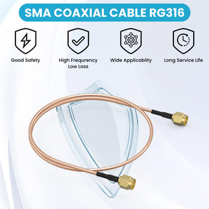 Anneau étanche SMA femelle vers <span class=keywords><strong>U</strong></span>.FL MHF 1 RF Coaxial Extension Pigtail Jumper RG178 <span class=keywords><strong>RG316</strong></span> Jumper Cable - Product Image 4