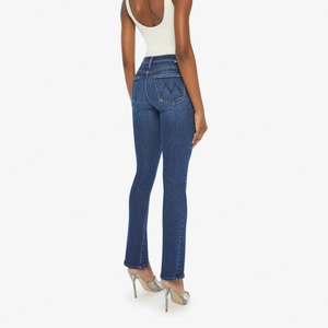 Vente en gros de pantalons en denim pour femmes, de haute qualité, 100% coton, lavés, style boyfriend, vintage, coupe slim - Product Image 3