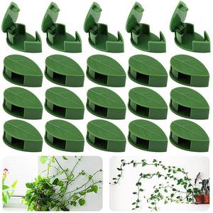 Fijador de Plantas Trepadoras Verde, Clip de Plástico Autoadhesivo para el Crecimiento de Plantas, Soporte de Jardín, Dispositivo de Almacenamiento de Líneas con Forma de Hoja - Product Image 4