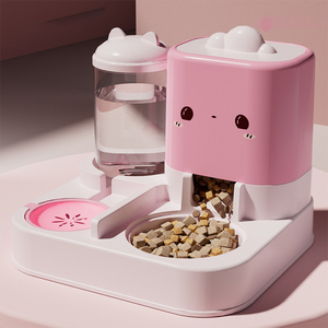 Fontaine à eau et distributeur de nourriture pour chat HaoTing - Gamelle 2-en-1 pour animaux de compagnie - Product Image 4