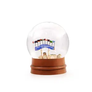 Haupt dekorationen Weihnachten Luxus Mini Ornament Souvenir Kit Geschenk Harz Glitter Schneeball/Wasser kugel/Benutzer definierte Schneekugeln