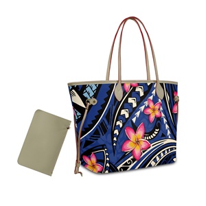 Borsa Tote Grande con Motivo Floreale Hawaiano <span class=keywords><strong>di</strong></span> <span class=keywords><strong>Tendenza</strong></span> per Donne, con Pochette Piccola, 16L, in Pelle PU, Borse da Viaggio e Borsette da Donna - Product Image 6