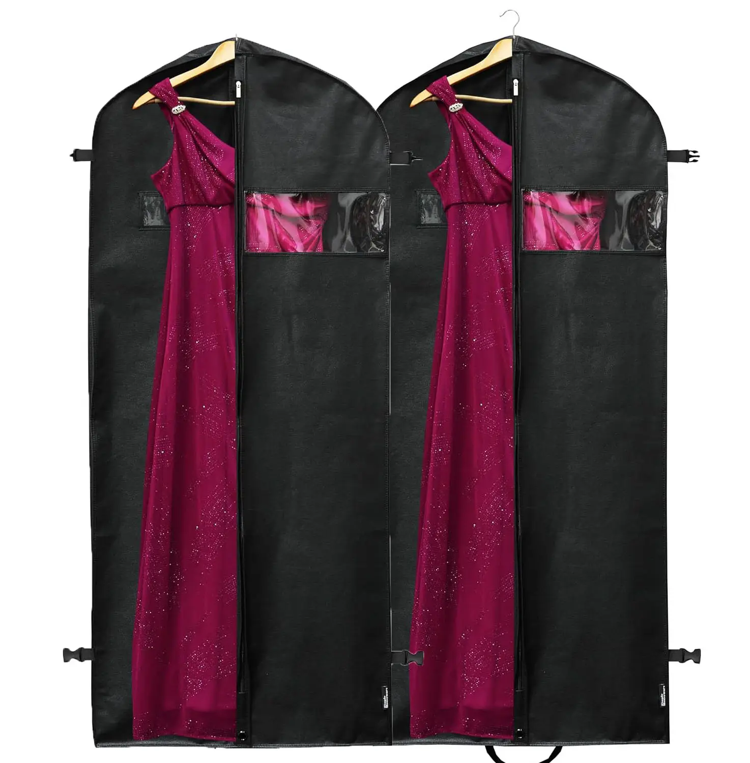 नए उत्पाद 2024 कस्टम लोगो सिंपल हाउस वेयर हैवी ड्यूटी गारमेंट बैग सूट टक्सीडो ड्रेस कोट के लिए काला