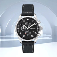 Jam Tangan Pria Merk Ternama Bosst Mewah Angka Arab Dial Biru Tali Baja Tahan Karat Tahan Air HB Quartz