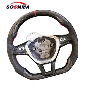 Volante Personalizado de Fibra de Carbono Real AlcantaR para <span class=keywords><strong>Volkswagen</strong></span> <span class=keywords><strong>Beetle</strong></span>, Volante de Carreras Convertible - Product Image 1