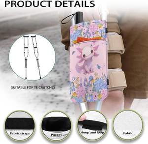 Échantillon gratuit Sac à béquille Fabricant léger de haute qualité en alliage d'aluminium Patient avec béquilles pour aisselles Sac à béquilles pour aisselles - Product Image 5