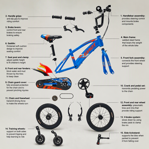 12/16/ Avec roues d'apprentissage et siège réglable, certifié CPSC, OEM bienvenu 910 910 910 910 - Product Image 4