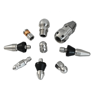 40L-70LPM Buse de nettoyage à éjecteur d'égout haute pression et rotative à 360 ° pour le système de drainage Buse de débouchage de 4 tuyaux arrière 6 - Product Image 5