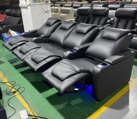 Modernes liegendes elektrisches Heimkino Sitzplätze mittlerer Loves eat Film Echtes Leder Recliner Cinema Sofa Wohnzimmer möbel