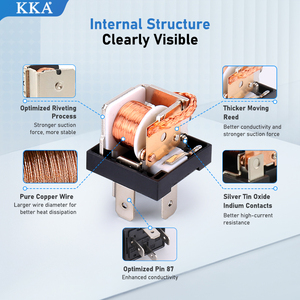 Relé Automotriz de 40A, 12V <span class=keywords><strong>24V</strong></span>, Relé Electromagnético Automotriz Impermeable, Apto para Modificación de Automóviles y Motocicletas - Product Image 4