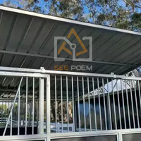 Écurie modulaire pour chevaux, fonctionnelle, pratique, Australie, bricolage, temporaire, extérieure, portable, boxes pour chevaux, stalles pour chevaux avec toit