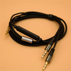 Câble audio Sol Republic 3,5 mm vers 2x2,5 mm, fil en nylon, placage nickel, adaptateur mâle-mâle pour écouteurs - Product Image 3