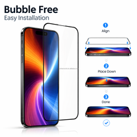 Verre trempé ultra-résistant pour iPhone 17 Pro Max, protection d'écran antichoc 45KG, verre ACG japonais de qualité supérieure, vente en gros