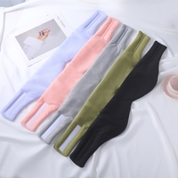 Masque de sommeil Cool Feeling avec logo personnalisé, masque de sommeil en soie glacée avec bandeau, masques de sommeil Velcro réglables pour femmes et hommes