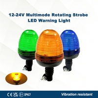 12/24V LED-Rundumleuchte Flexibler DIN-Stab Landwirtschaftliche Baumaschinen Blitz-Rundumwarnleuchte Sicherheitszubehör