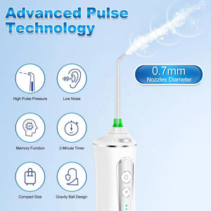 Dispositivo de Hilo Dental Eléctrico Inalámbrico Portátil de 300 ml, Resistente al Agua IPX7, Recargable, con Control por Aplicación, para la Limpieza Bucal de Adultos - Product Image 3