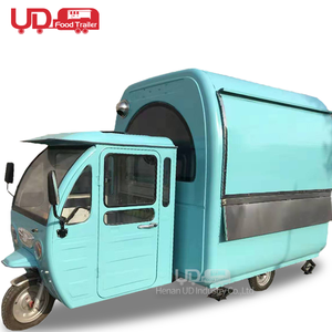 Al aire libre de <span class=keywords><strong>la</strong></span> <span class=keywords><strong>calle</strong></span> móvil de <span class=keywords><strong>venta</strong></span> mano empuje de 3 ruedas de bicicleta Vending carro - Product Image 6