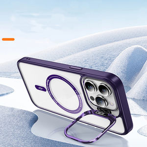 Offre Spéciale nouveau support d'objectif en métal couverture arrière transparente coque Anti-choc coque de téléphone avec <span class=keywords><strong>Film</strong></span> de Protection d'objectif pour Iphone 15 Pro 14 13 12 - Product Image 4