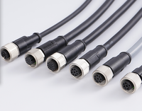 Connecteur en nylon étanche de type T M16, 3+2 broches, 1 entrée 2 sorties, 3 prises femelles IP67 pour câblage aérospatial et de contrôle industriel