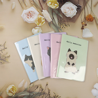 Tout nouveau populaire enfants bricolage activité pvc couverture filles journaux étudiant papeterie passe-temps kit toile diamant peinture chat cahier