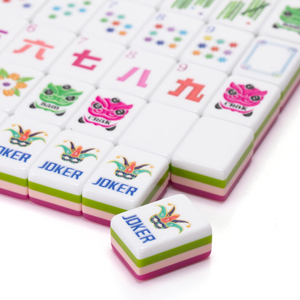 Fichas de Mahjong Americanas Personalizadas al por Mayor, Vibrantes Diseños de <span class=keywords><strong>Carnaval</strong></span> y Florales en Acrílico, Pedidos al por Mayor OEM/ODM - Product Image 6