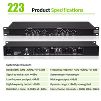 Égaliseur de signal professionnel pour système audio de scène, processeur mono/stéréo 2/3 voies, distributeur de signal pour performance DJ