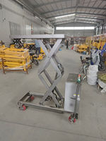 Chariot élévateur à ciseaux hydraulique avec système de levage électrique et système de déplacement électrique ou manuel