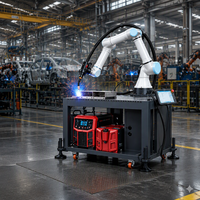 Robot Las 6 Axis Cobot Mesin Las MIG Otomatis Soldadora Maquina De Soldar Untuk Bengkel