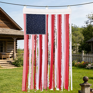 Bandera de Tela Personalizada con Anillas, Resistente a la Decoloración, de Poliéster, para el Día de los Caídos y el Día de los Veteranos - Product Image 1