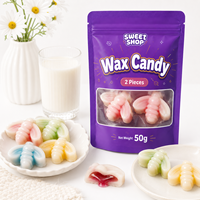 Bonbons comestibles en cire de cire d'abeille, en vrac, fourrés à la confiture, assortiment de friandises de fête en forme d'animaux 3D, qualité alimentaire