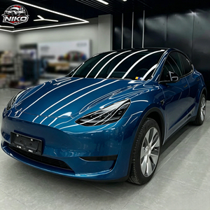 NIKO Film High Gloss Factory Self-Healing PET PPF Car <b>Wrap</b> <b>Vinyl</b> Film Scratch PET Neptune Blue Color Changing Stickers - Product Image 1