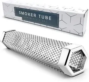 Premium Grill Accessoires Pellet Roker Roestvrijstalen Rookbuis Voor Warm Koud Roken Generator