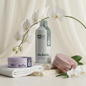Eco-friendly Cosmetic Packaging Skincare Set Aluminum Bottle Metal Cream Jar Empty Skincare <b>Container</b> with Custom Logo - Product Image 5