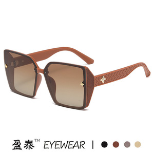 Yingtai Eyewear <b>Oversized</b> Square <b>Sunglasses</b> UV400 PC Frame Women Fashion Beach Glasses - Product Image 3