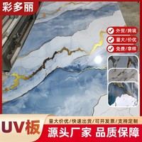 Panneau mural en plastique UV à motif marbré, imperméable, ignifuge, décoratif pour fond de télévision, mur intérieur