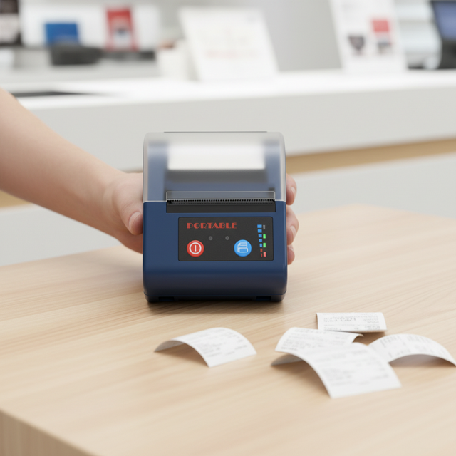 58mm Handy Mini Thermal Label Sticker Printer with Battery Wireless Bluetooth Portable Receipt Printer for Mobile Phone