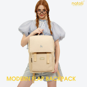 NAToli กระเป๋าเป้ใส่แล็ปท็อปกันน้ำใช้ได้ทุกเพศพร้อมซิปปิดสไตล์ธุรกิจแฟชั่นสำหรับการเดินทาง - Product Image 3