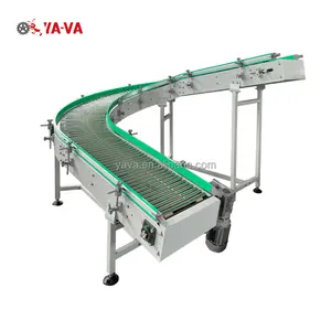 YA-VA Pengiriman Cepat Produsen Cina Food Grade Curve Belt Conveyor Chain Belt Conveyor Sistem Konveyor Sabuk Tahan Panas