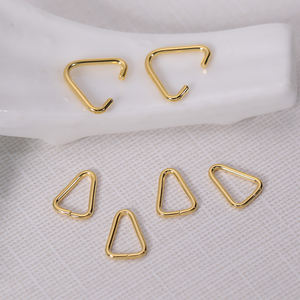 Toptan Metal Bölünmüş Halkalar Üçgen Açık Atlama Halkaları Anahtarlıklar Paslanmaz Çelik Anahtarlık Kolyeler Bilezikler Takı Malzemeleri - Product Image 2