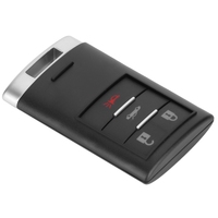 Coque de clé télécommande intelligente à 4 boutons, texturée et durable, adaptée à Chevrolet Corvette