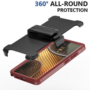 Étuis de téléphone magnétiques de créateur de luxe pour <span class=keywords><strong>Samsung</strong></span> S24 Plus S25 Couverture arrière ultra transparente avec béquille <span class=keywords><strong>portable</strong></span> - Product Image 2