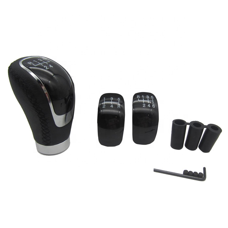 Jaderusun красного и черного цвета автозапчасти универсальные автомобильные аксессуары 5 ступенчатая механическая Ручка рычага переключения передач ручки, кожа шестерни ручки