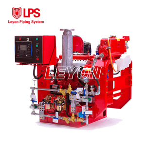 Pompa Antincendio Multistadio LEYON FM UL Conforme NFPA20, Montata su Skid, con Aspirazione Finale, Motore Diesel - Product Image 2