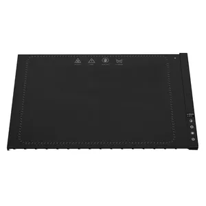 Bandeja calefactora eléctrica con temperatura, calentador flexible de alimentos, Mantel Individual de placa caliente, alfombrilla calefactora eléctrica de silicona plegable para alimentos