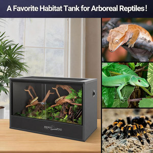 Reptizoo - <span class=keywords><strong>Terrarium</strong></span> en PVC populaire de grande taille, 120 gallons, vivarium, <span class=keywords><strong>terrarium</strong></span> <span class=keywords><strong>pour</strong></span> caméléons, 4x2x2, enclos <span class=keywords><strong>pour</strong></span> reptiles - Product Image 6