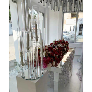 Thời Trang Rõ Ràng Acrylic + Vàng Cưới Trung Tâm Flower Đứng Bảng Top Trang Trí - Product Image 6