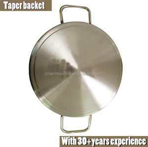 Parte <span class=keywords><strong>de</strong></span> la familia 23 "<span class=keywords><strong>de</strong></span> acero inoxidable plana redonda Plancha Grill Comal Pozo Plancha Taco Fry Pan - Product Image 4