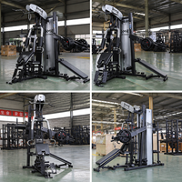 Machine de musculation multi-stations tout-en-un 3 postes, 50+ fonctions, pile de poids 80 kg, corps entier, acier au carbone Q235, charge 450 kg, usage commercial