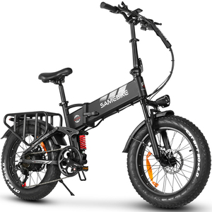 Nova Bicicleta Elétrica Dobrável SAMEBIKE RS-A02Pro do Reino Unido com Pneu Largo 4.0, Suspensão Total, Aro 20", Bateria de 48V 15Ah - Product Image 2