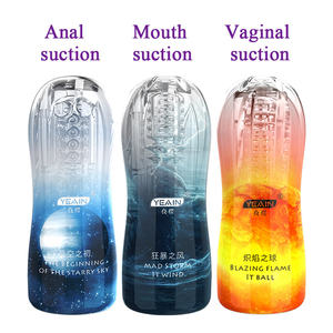 <span class=keywords><strong>Best</strong></span>-Sel Mannelijke Masturbatie Cup Pocket Pussy Bullet Vibrator Glans Stimulator Zuigen Orale Seks Vliegtuig Cup Seksspeeltjes Voor Mannen - Product Image 2